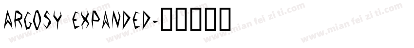 Argosy Expanded字体转换